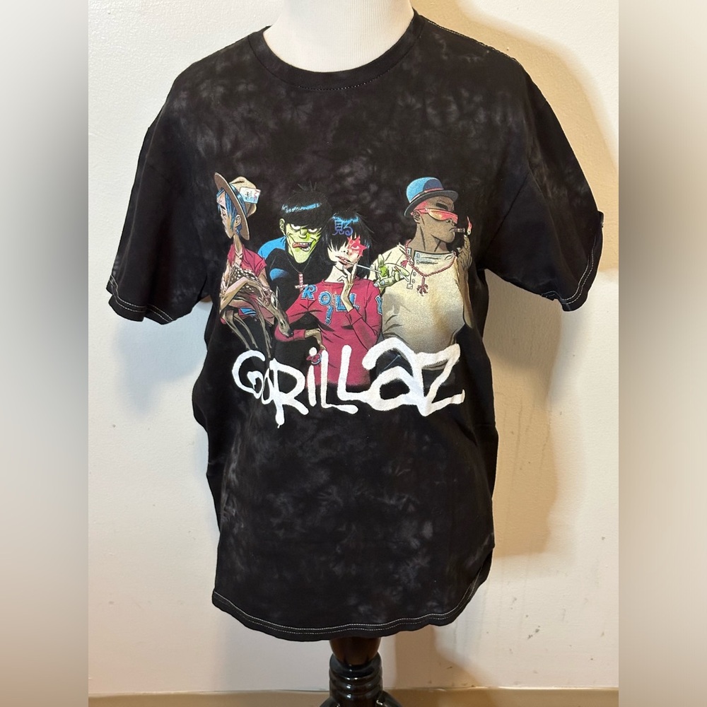 Gorillaz Black Unisex Tie Dye Shirt